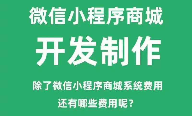 微信小程序商城開發(fā)除了需要系統開發(fā)費用，還有那些需要費用支出